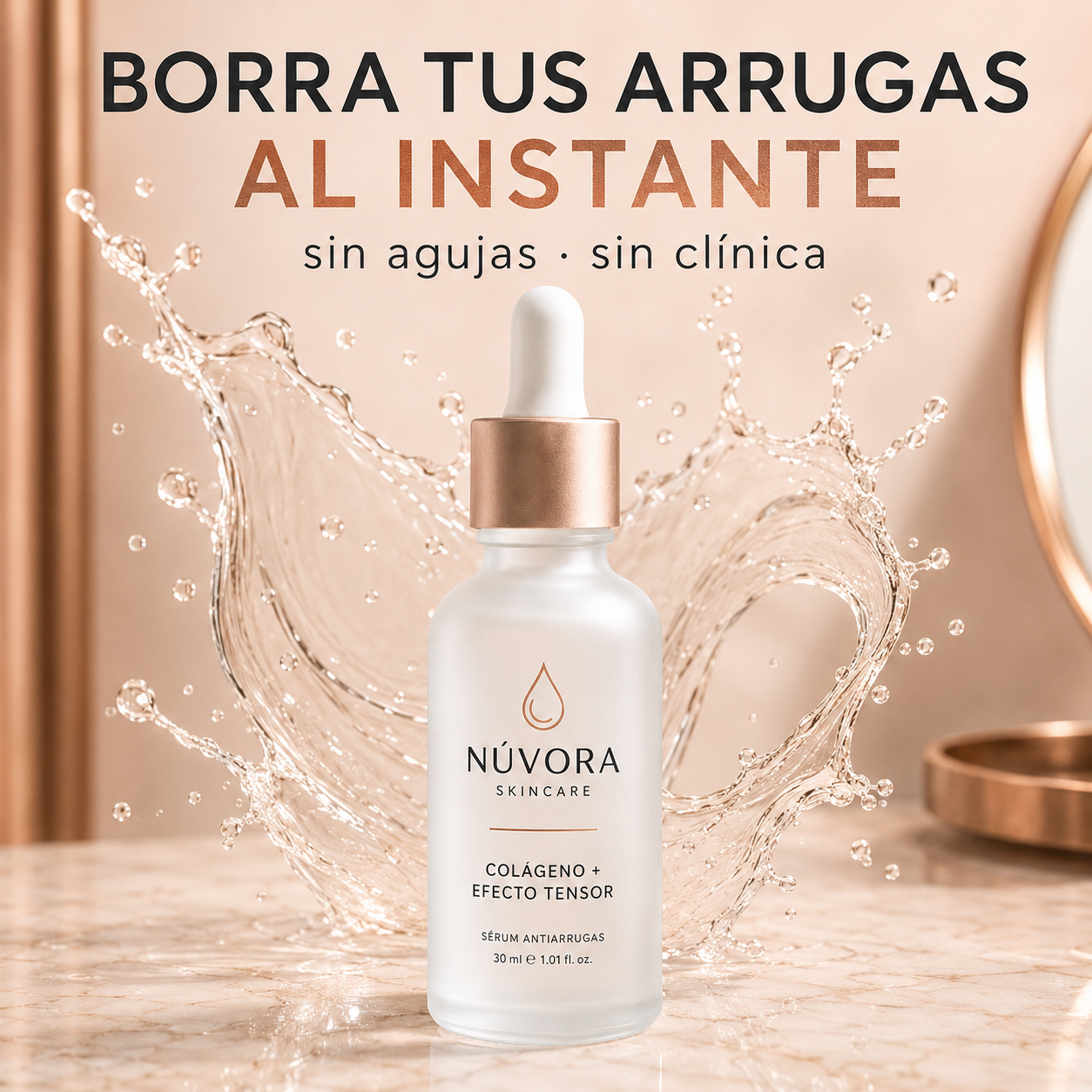 Suero antienvejecimiento con solución concentrada tipo bótox