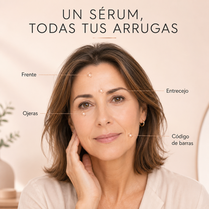 Suero antienvejecimiento con solución concentrada tipo bótox